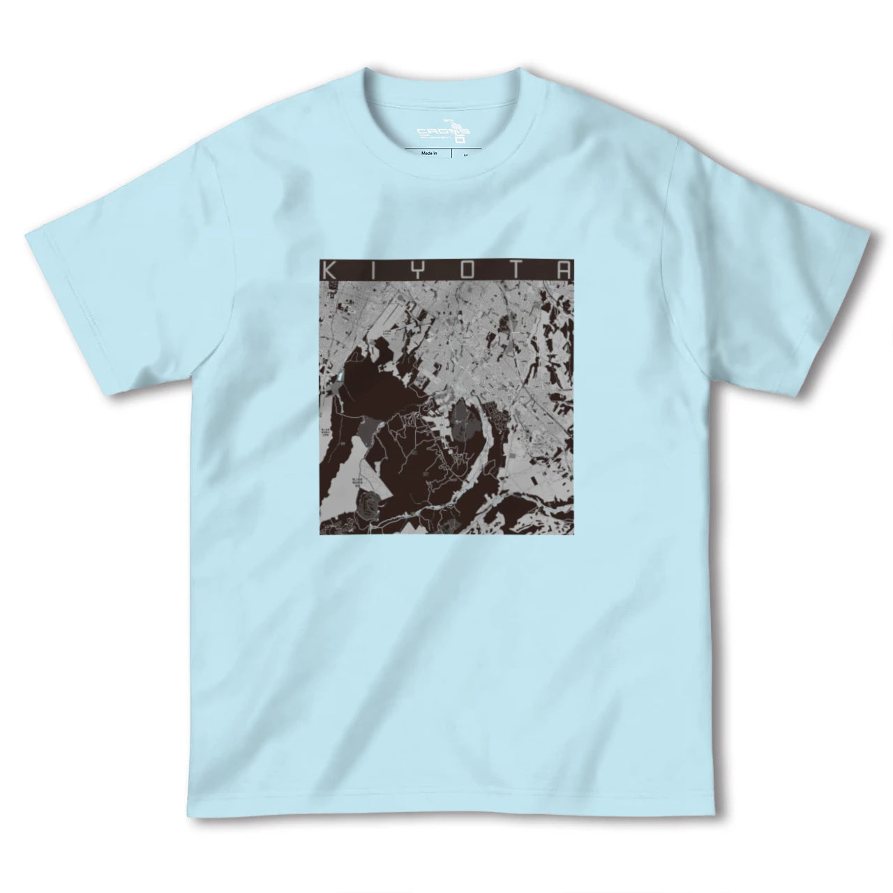 【清田(北海道)】地図柄ヘビーウェイトTシャツ