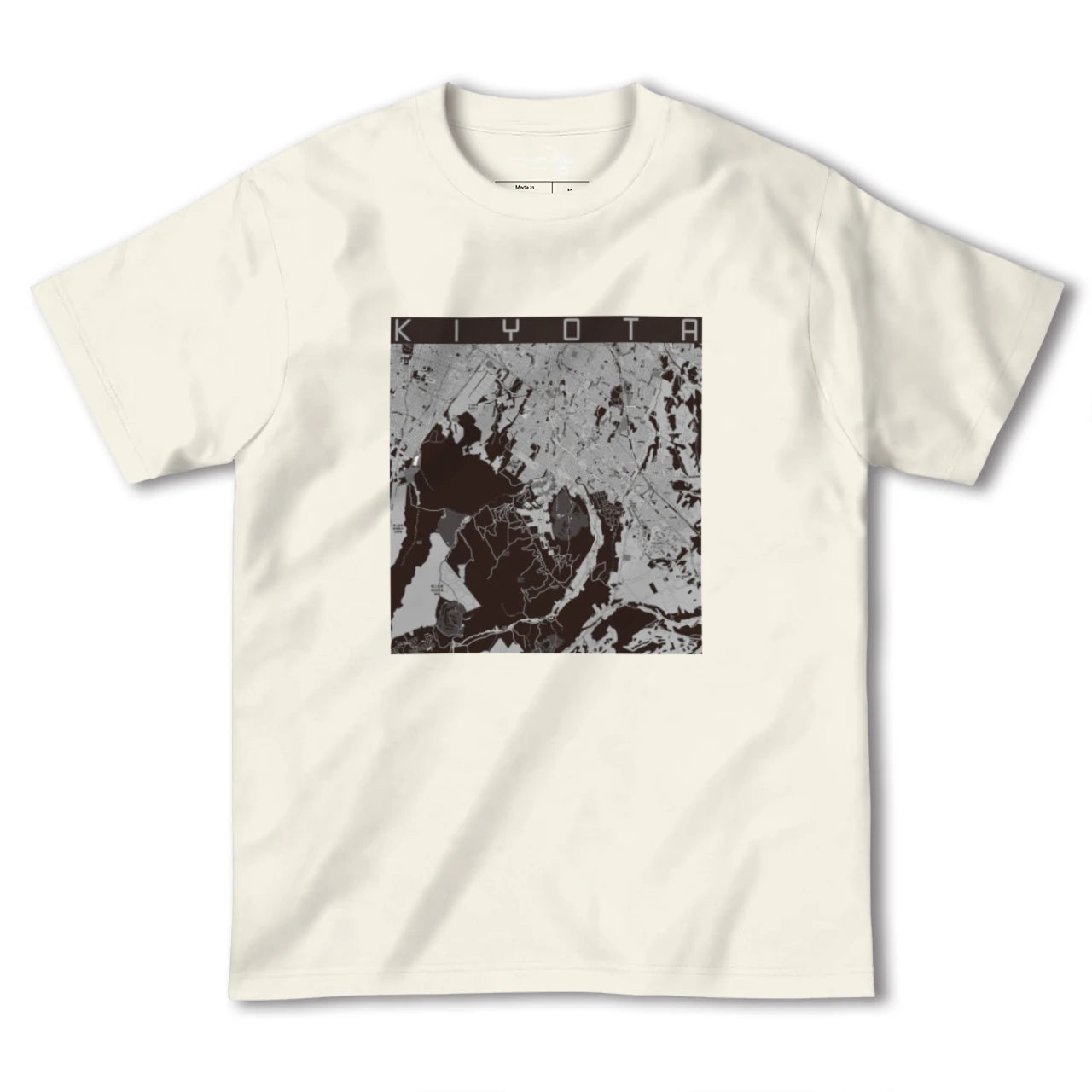 【清田(北海道)】地図柄ヘビーウェイトTシャツ