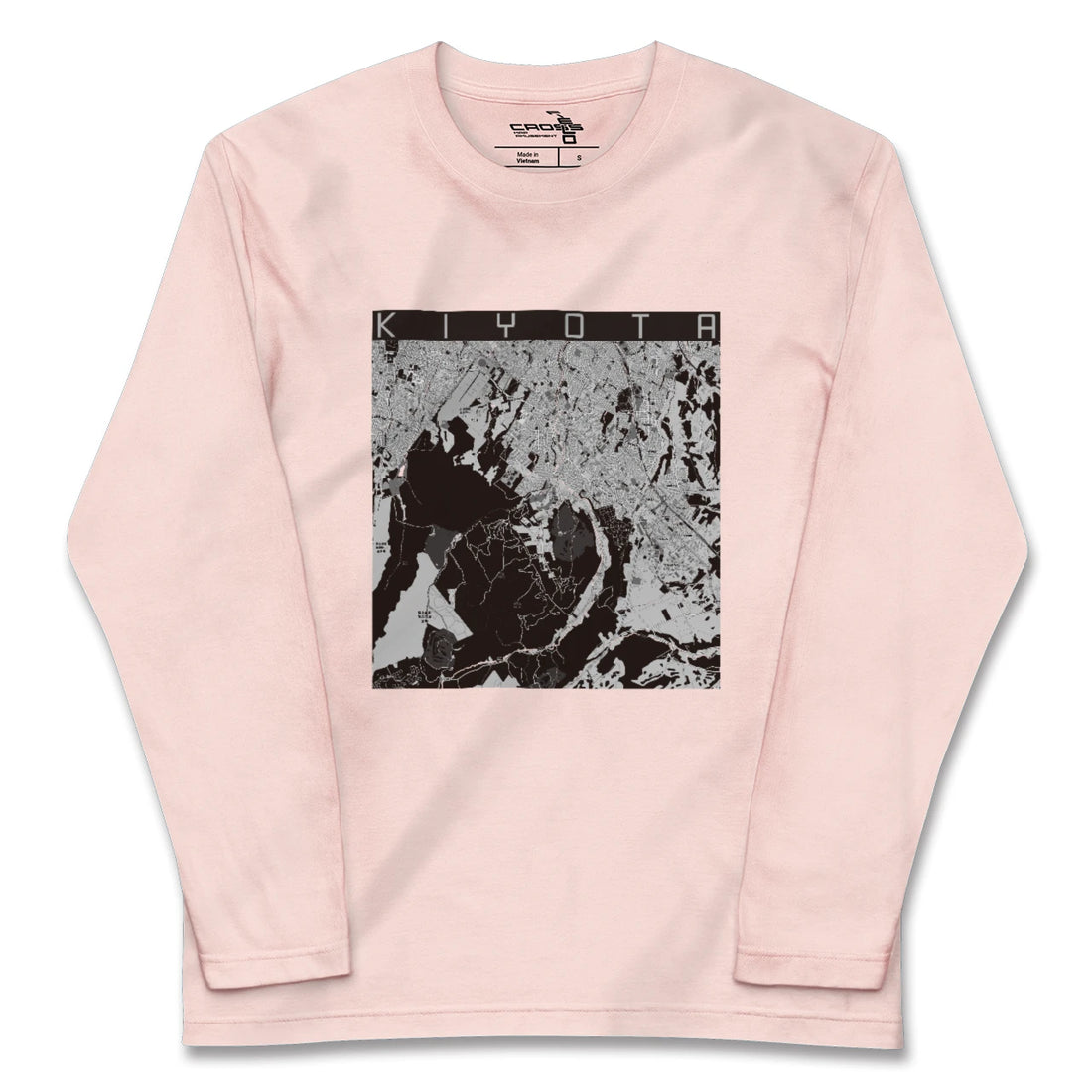 【清田(北海道)】地図柄ロングスリーブTシャツ
