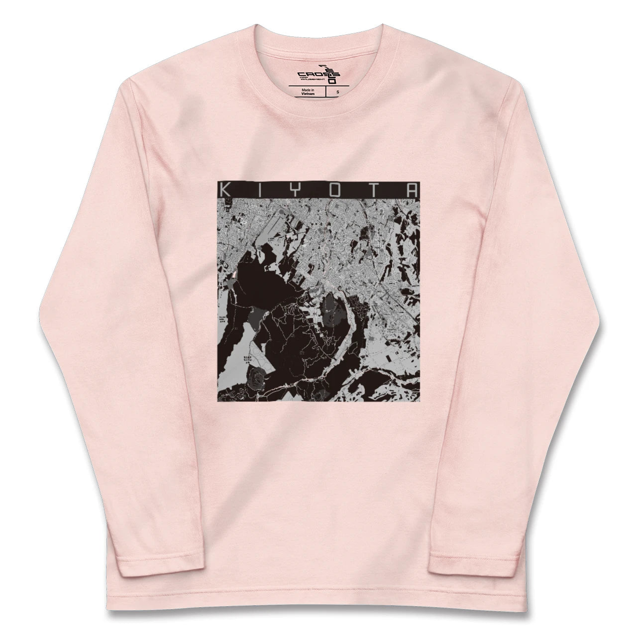 【清田(北海道)】地図柄ロングスリーブTシャツ