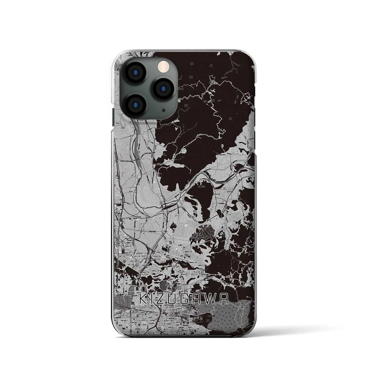 【木津川(京都府)】地図柄iPhoneケース(クリアタイプ)