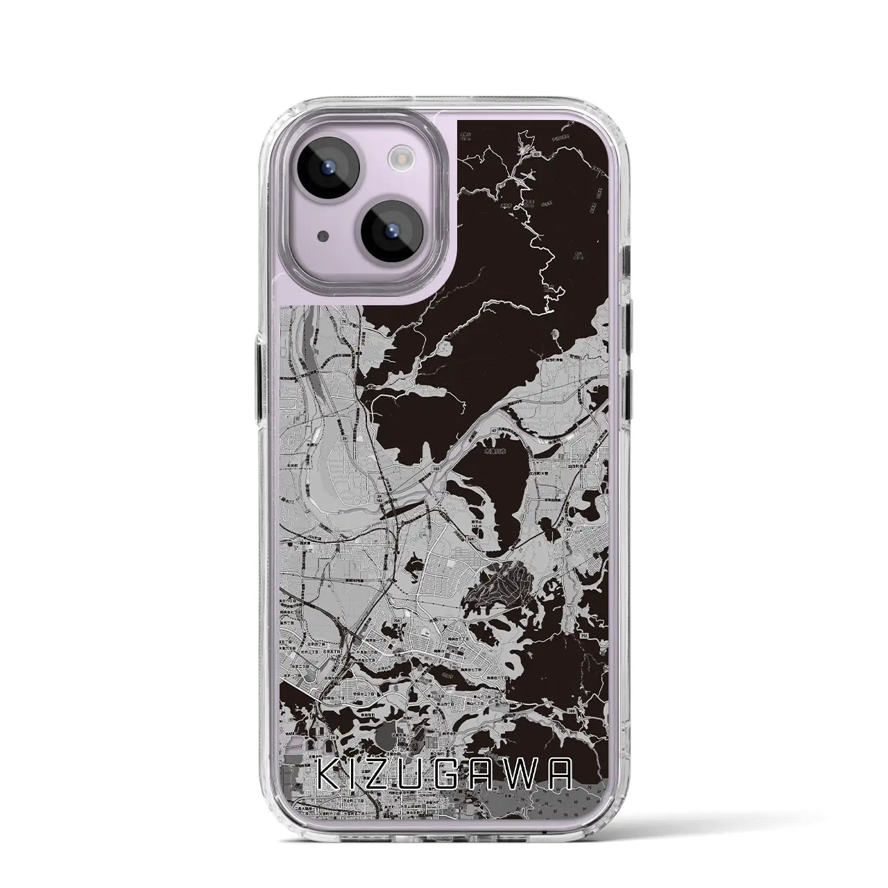 【木津川(京都府)】地図柄iPhoneケース(MagSafeタイプ)