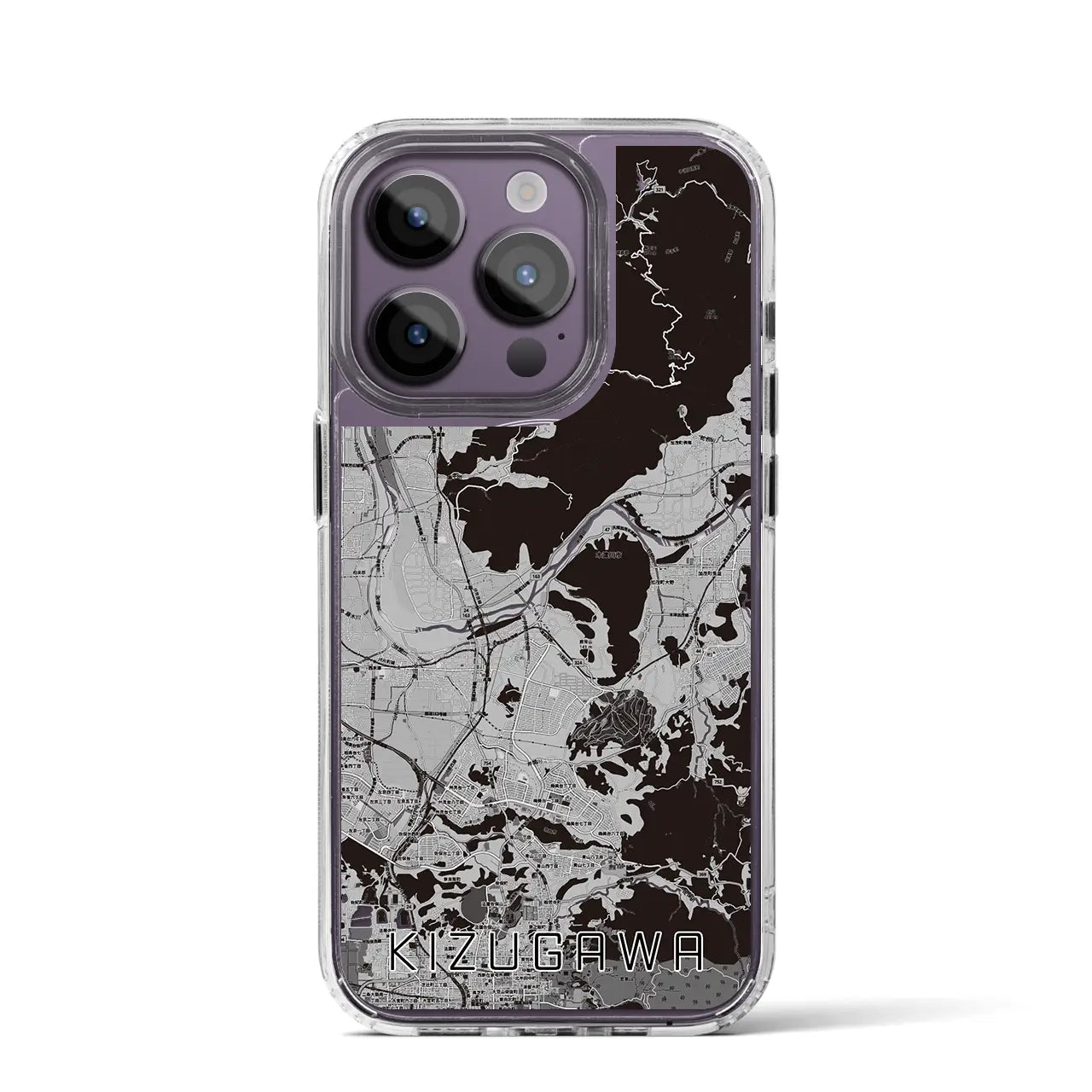 【木津川(京都府)】地図柄iPhoneケース(MagSafeタイプ)