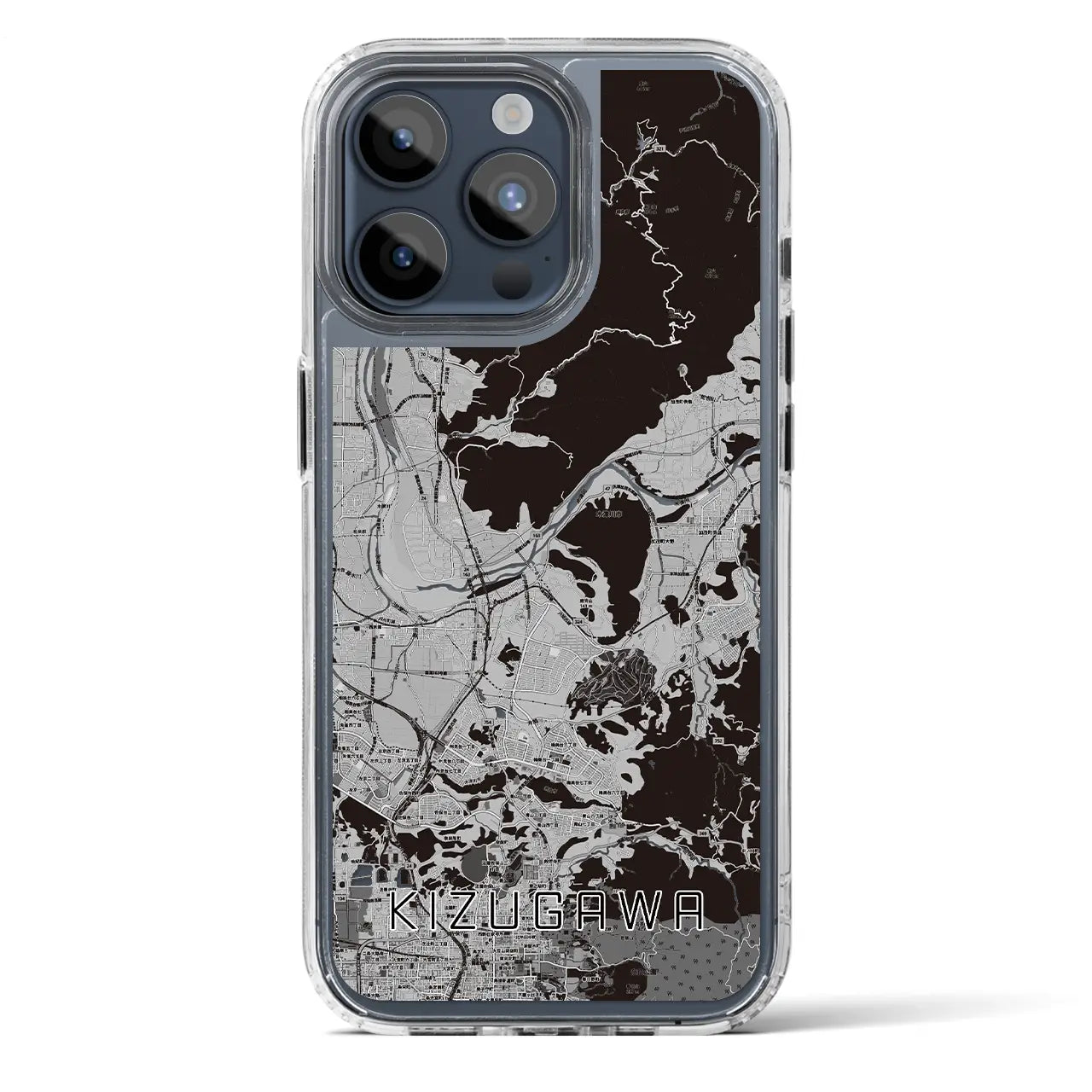 【木津川(京都府)】地図柄iPhoneケース(MagSafeタイプ)