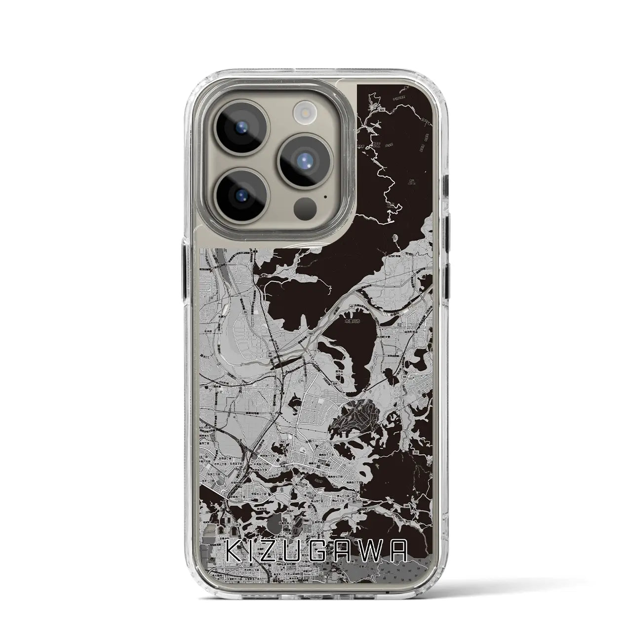 【木津川(京都府)】地図柄iPhoneケース(MagSafeタイプ)