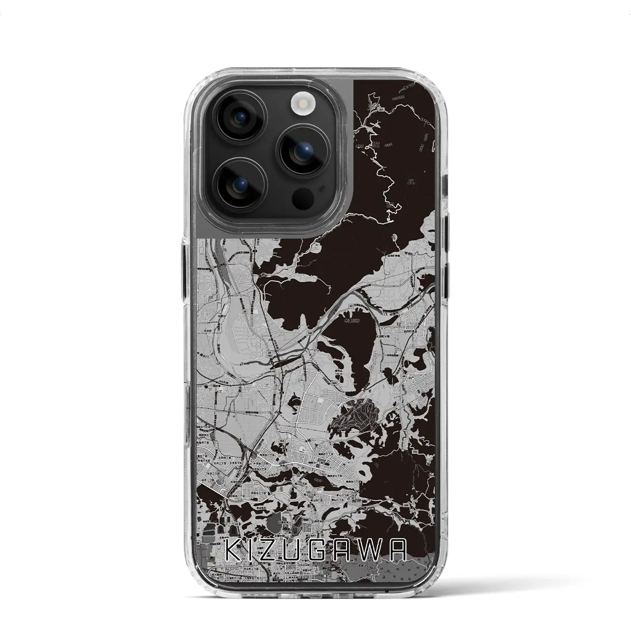 【木津川(京都府)】地図柄iPhoneケース(MagSafeタイプ)