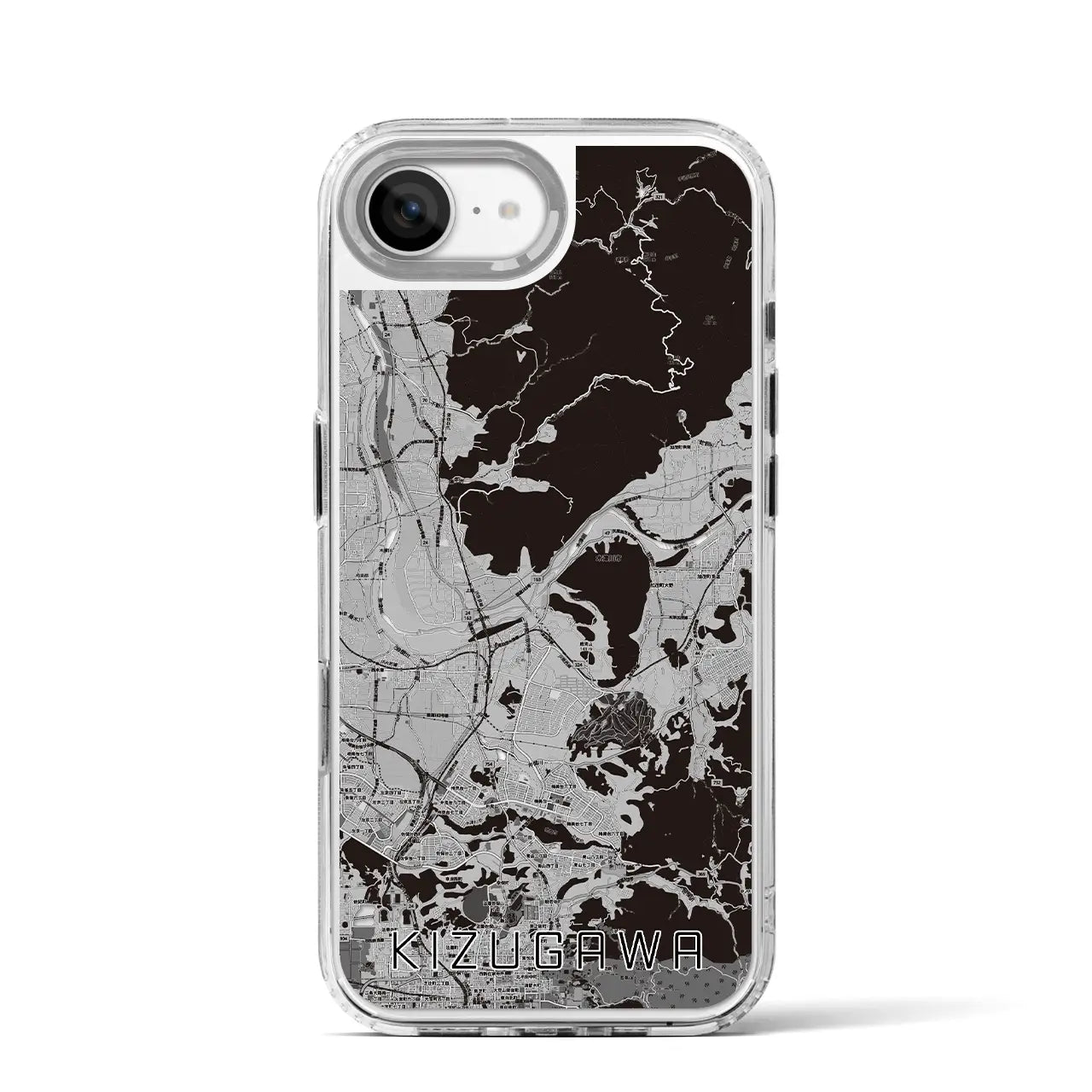 【木津川(京都府)】地図柄iPhoneケース(MagSafeタイプ)