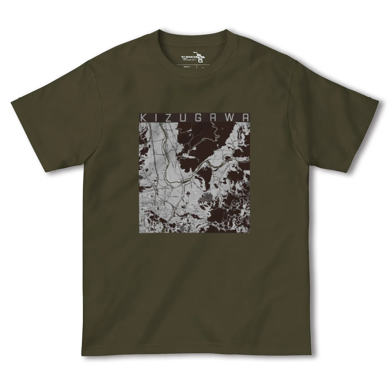 【木津川(京都府)】地図柄ヘビーウェイトTシャツ