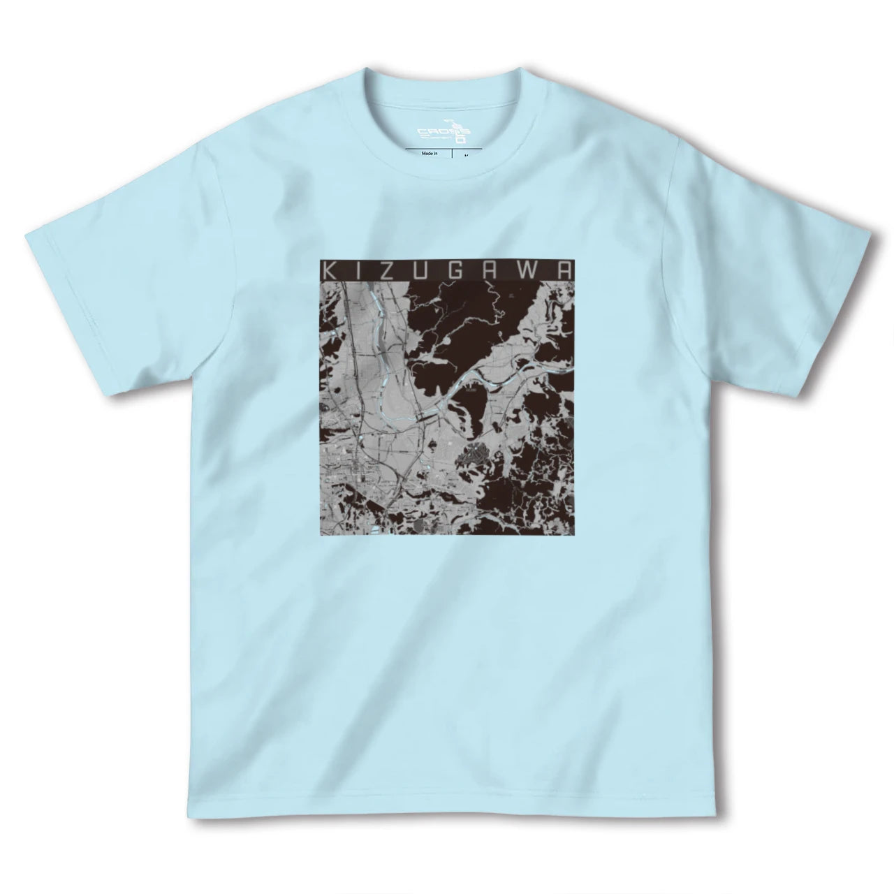 【木津川(京都府)】地図柄ヘビーウェイトTシャツ