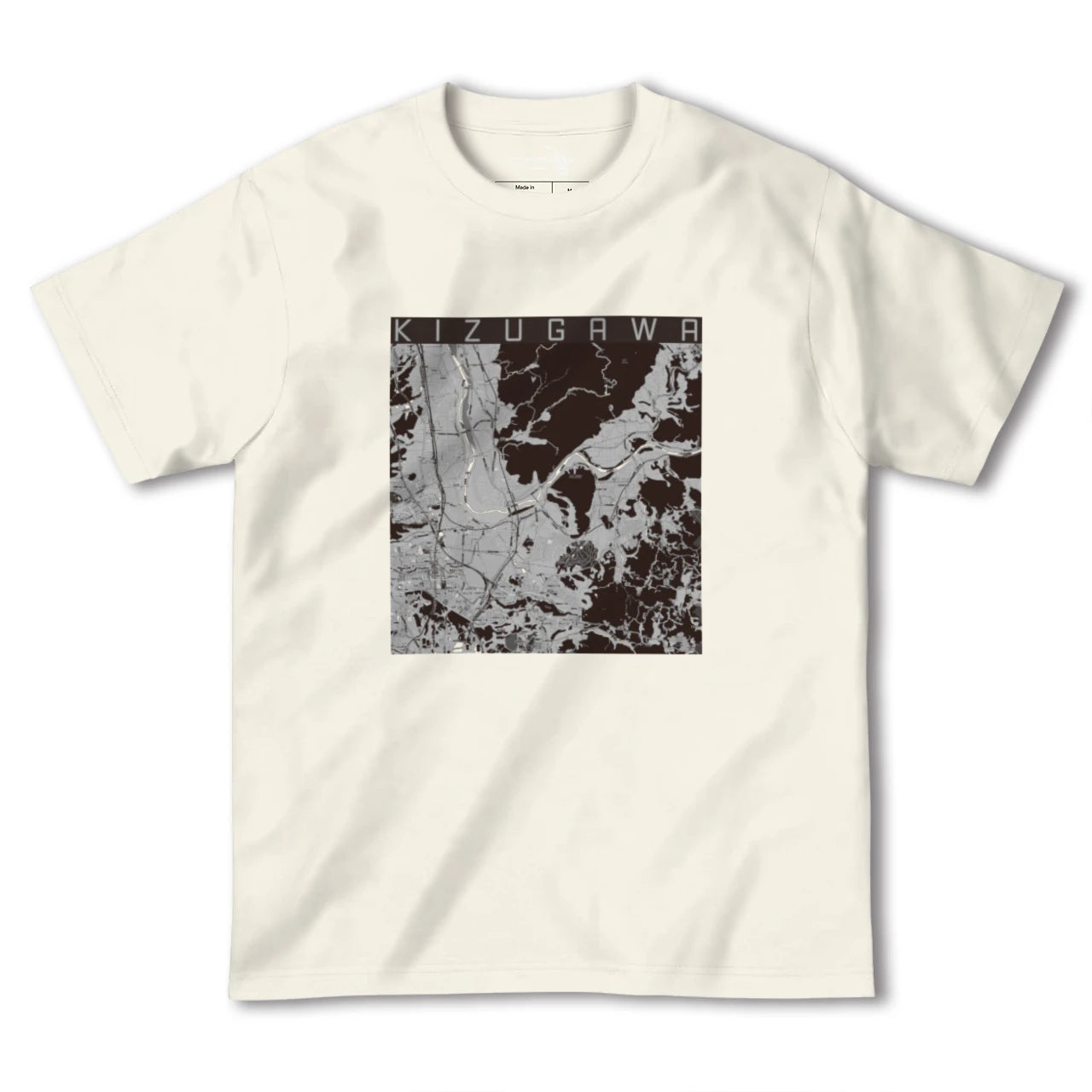 【木津川(京都府)】地図柄ヘビーウェイトTシャツ