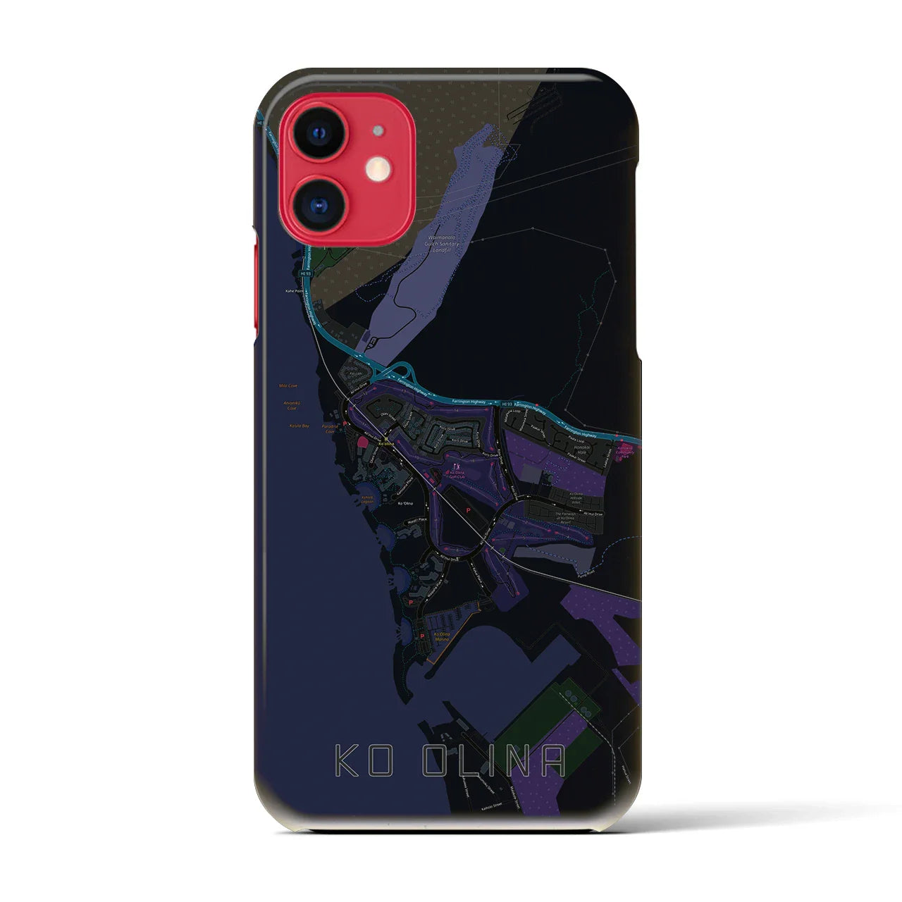 【コオリナ(アメリカ)】地図柄iPhoneケース(バックカバータイプ)