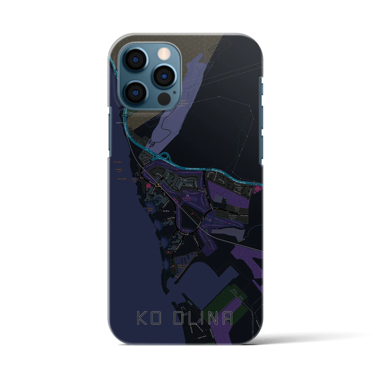 【コオリナ(アメリカ)】地図柄iPhoneケース(バックカバータイプ)