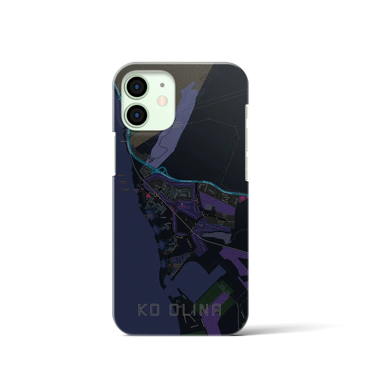 【コオリナ(アメリカ)】地図柄iPhoneケース(バックカバータイプ)