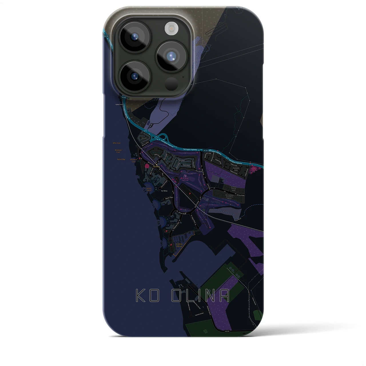 【コオリナ(アメリカ)】地図柄iPhoneケース(バックカバータイプ)