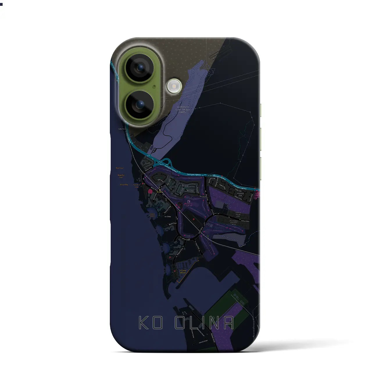 【コオリナ(アメリカ)】地図柄iPhoneケース(バックカバータイプ)