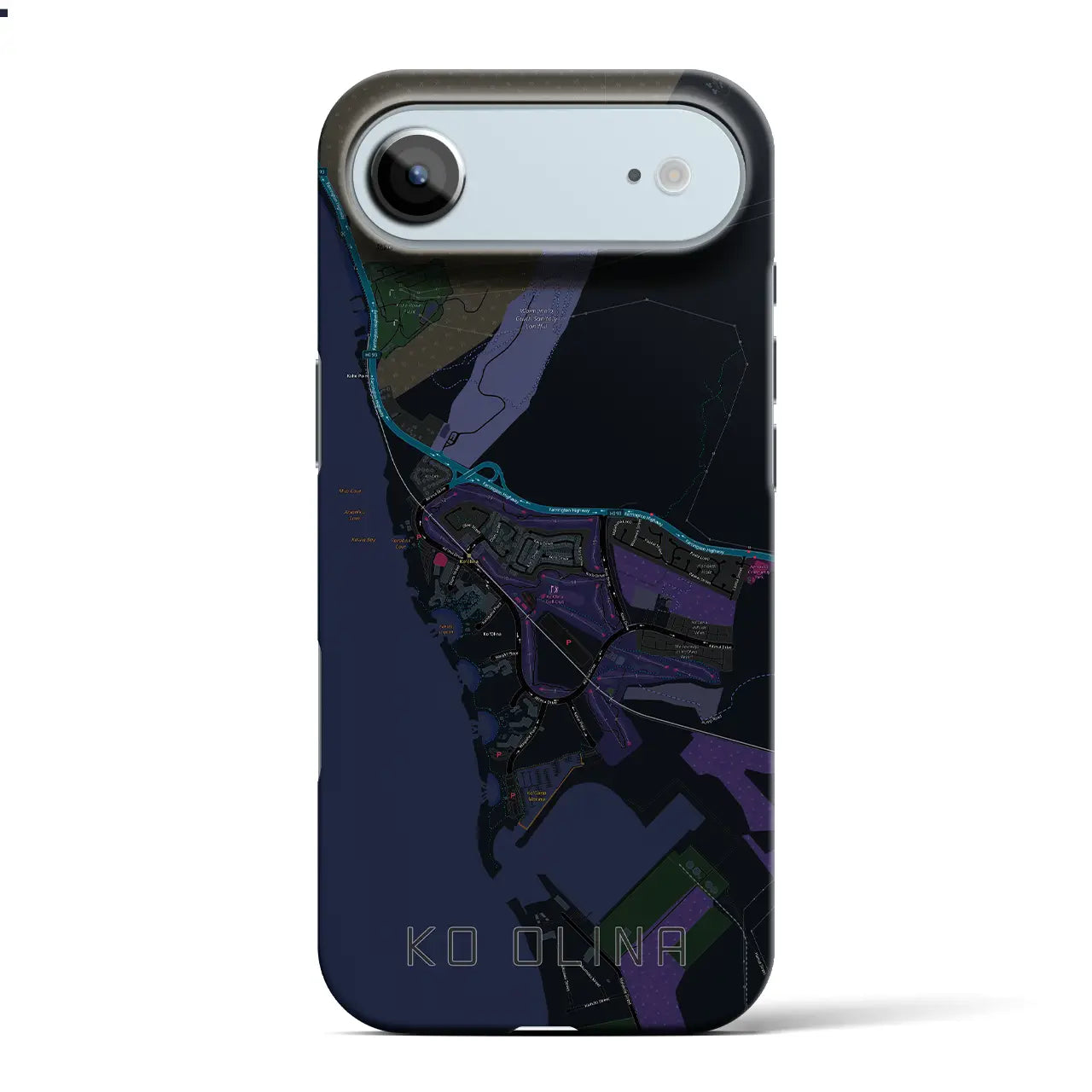 【コオリナ(アメリカ)】地図柄iPhoneケース(バックカバータイプ)