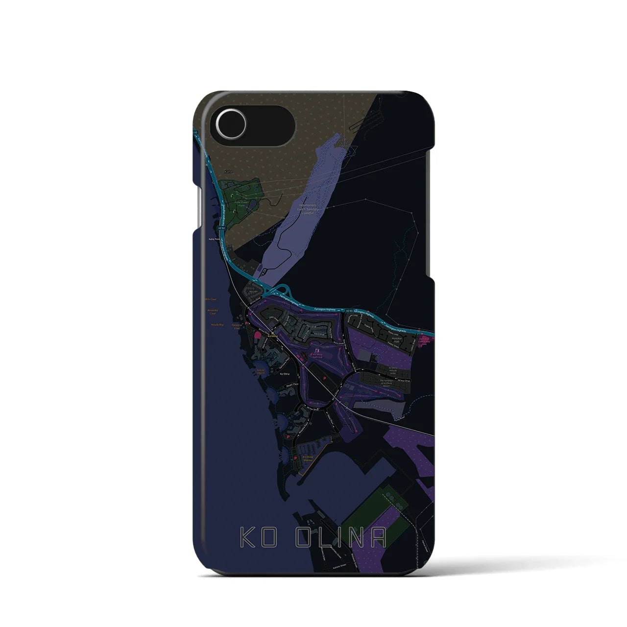 【コオリナ(アメリカ)】地図柄iPhoneケース(バックカバータイプ)