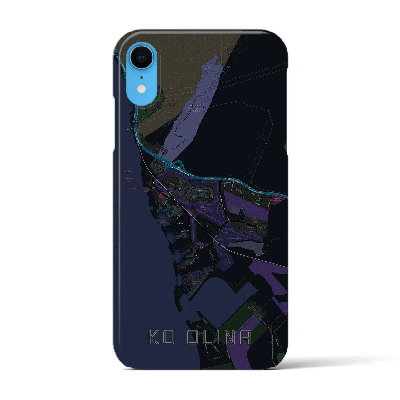 【コオリナ(アメリカ)】地図柄iPhoneケース(バックカバータイプ)