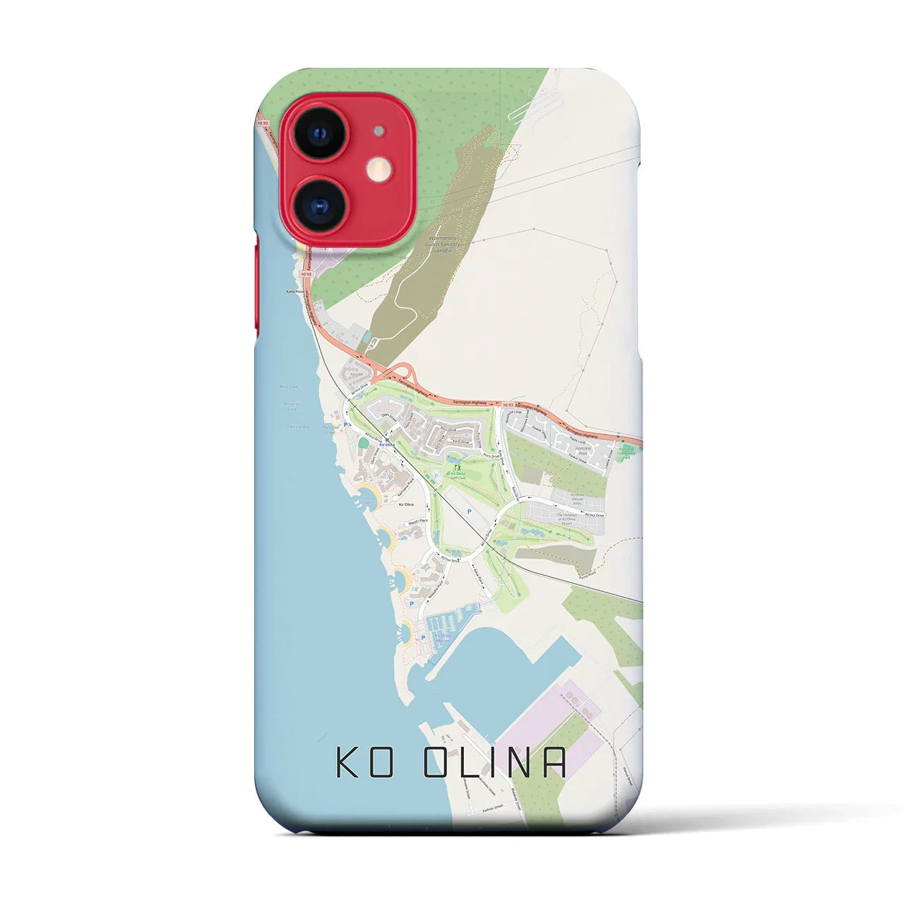 【コオリナ(アメリカ)】地図柄iPhoneケース(バックカバータイプ)