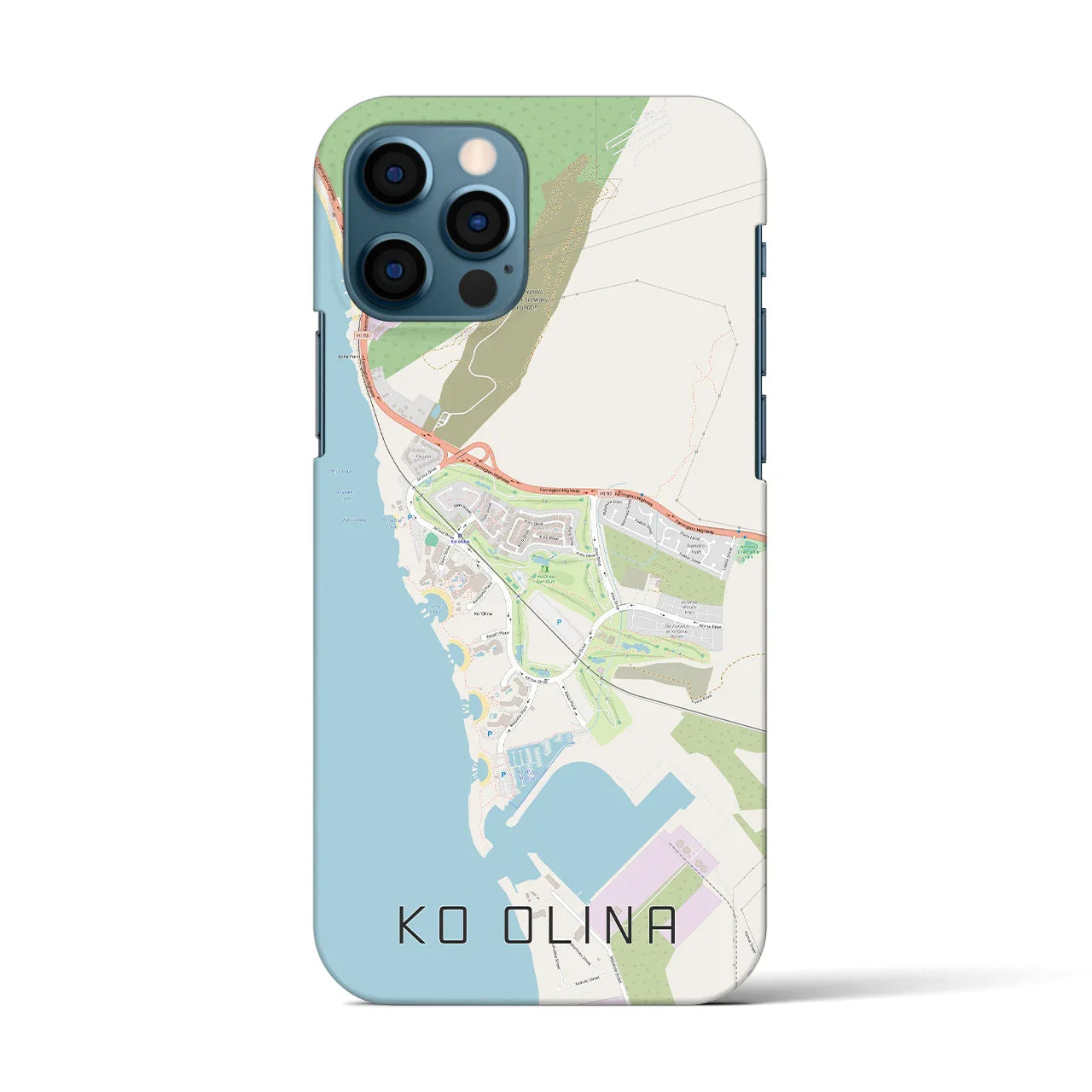 【コオリナ(アメリカ)】地図柄iPhoneケース(バックカバータイプ)