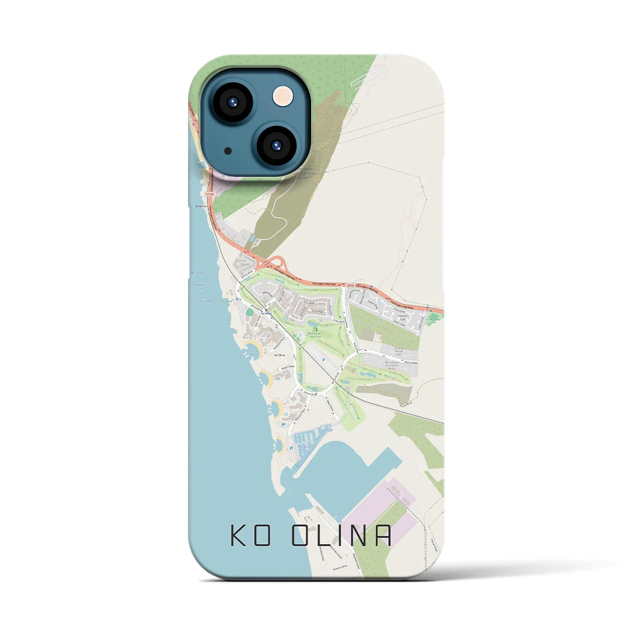 【コオリナ(アメリカ)】地図柄iPhoneケース(バックカバータイプ)
