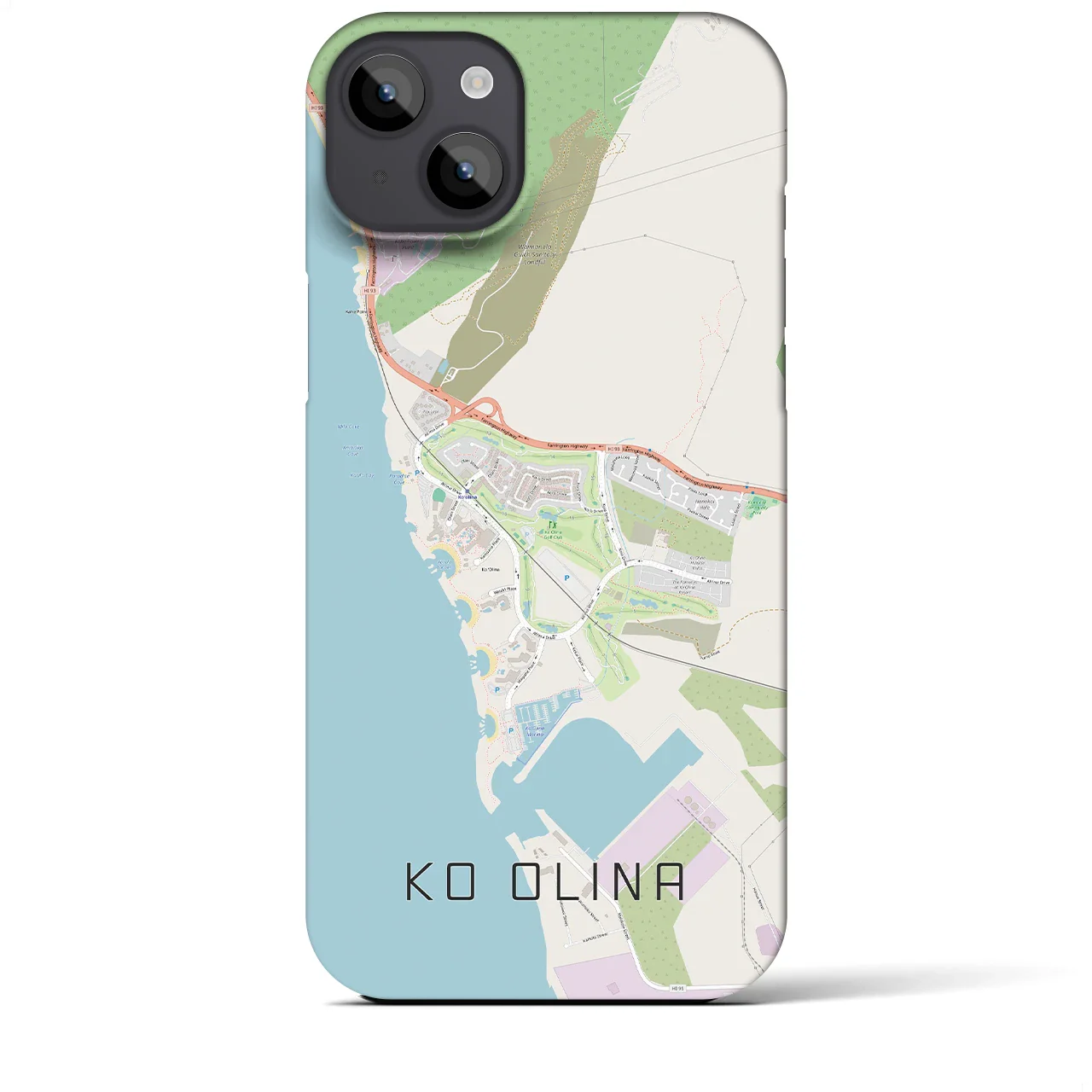 【コオリナ(アメリカ)】地図柄iPhoneケース(バックカバータイプ)