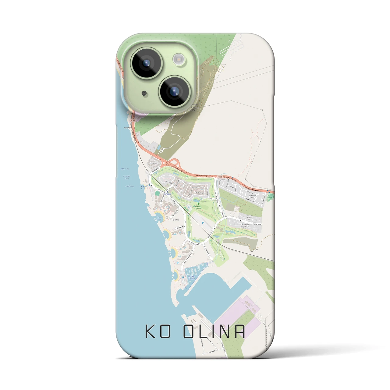 【コオリナ(アメリカ)】地図柄iPhoneケース(バックカバータイプ)