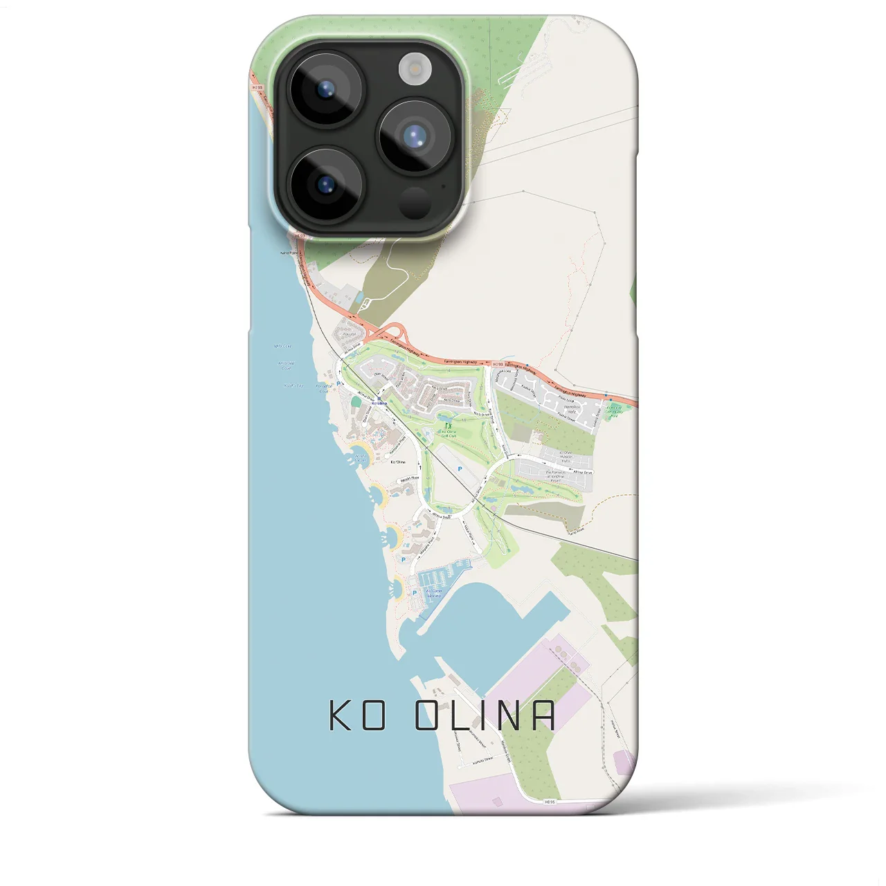 【コオリナ(アメリカ)】地図柄iPhoneケース(バックカバータイプ)