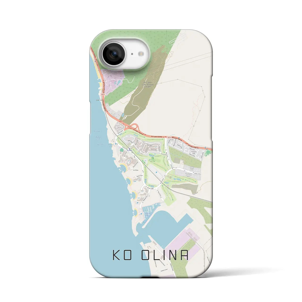 【コオリナ(アメリカ)】地図柄iPhoneケース(バックカバータイプ)