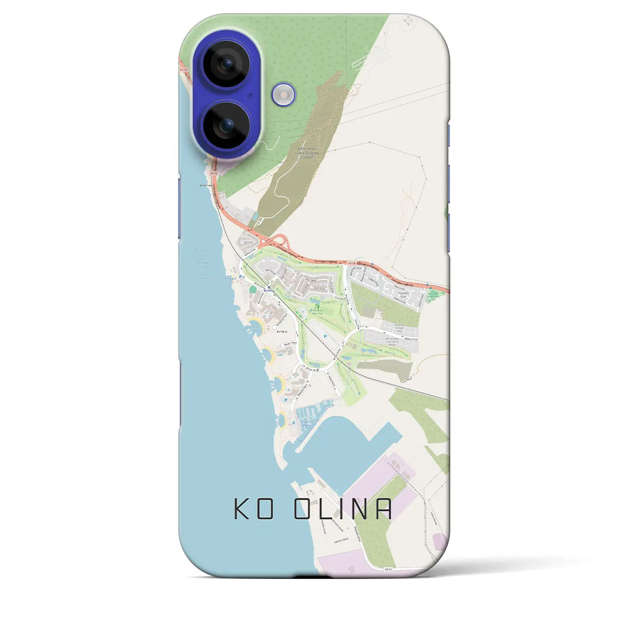 【コオリナ(アメリカ)】地図柄iPhoneケース(バックカバータイプ)