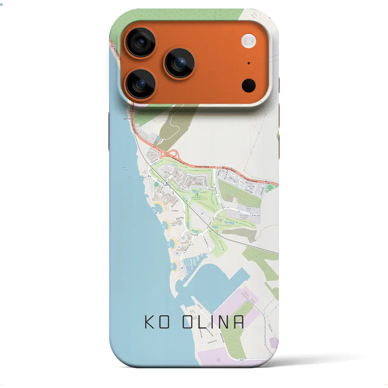 【コオリナ(アメリカ)】地図柄iPhoneケース(バックカバータイプ)