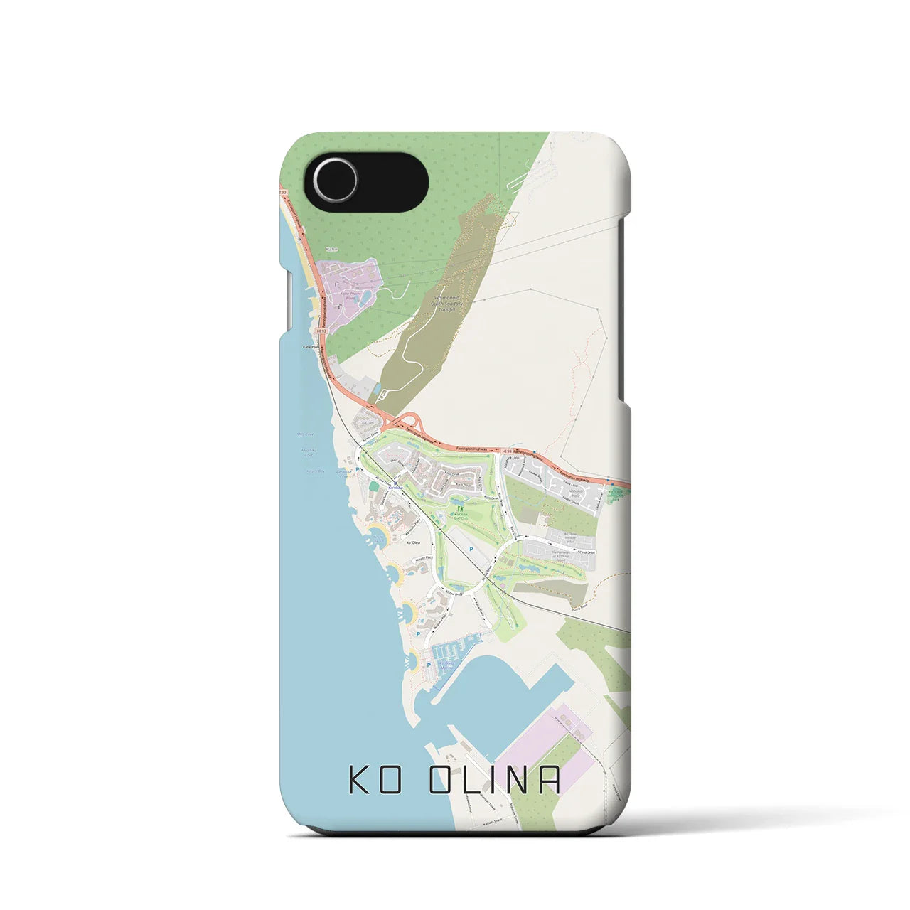 【コオリナ(アメリカ)】地図柄iPhoneケース(バックカバータイプ)