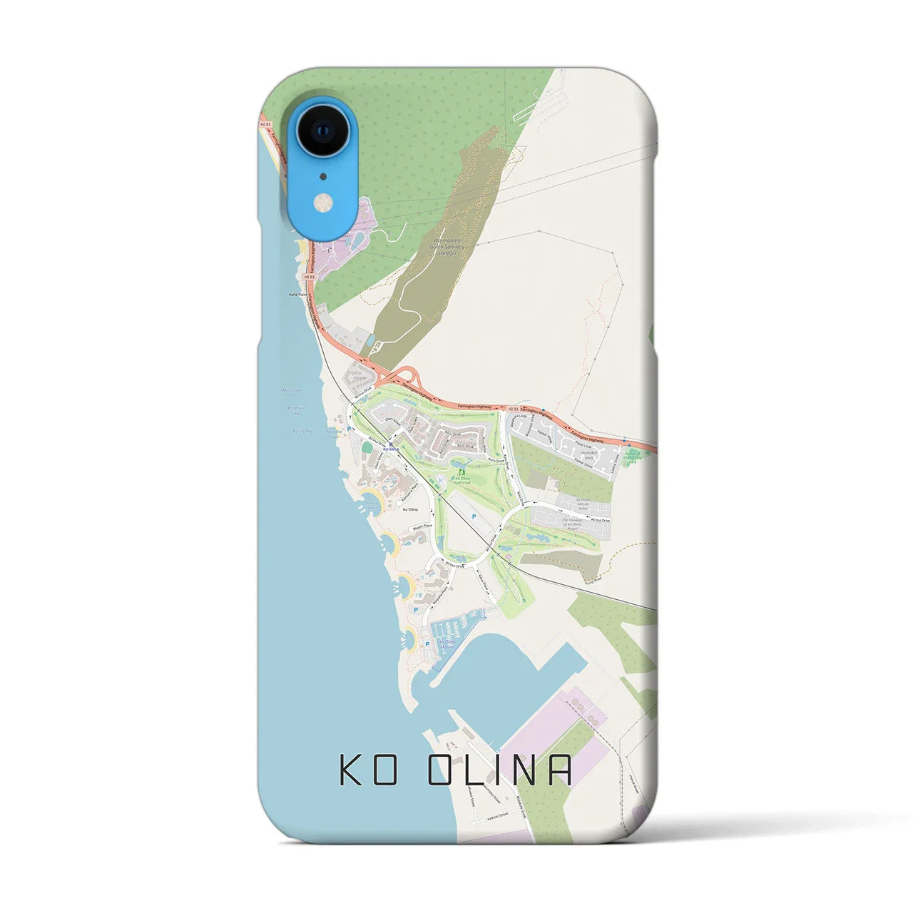 【コオリナ(アメリカ)】地図柄iPhoneケース(バックカバータイプ)
