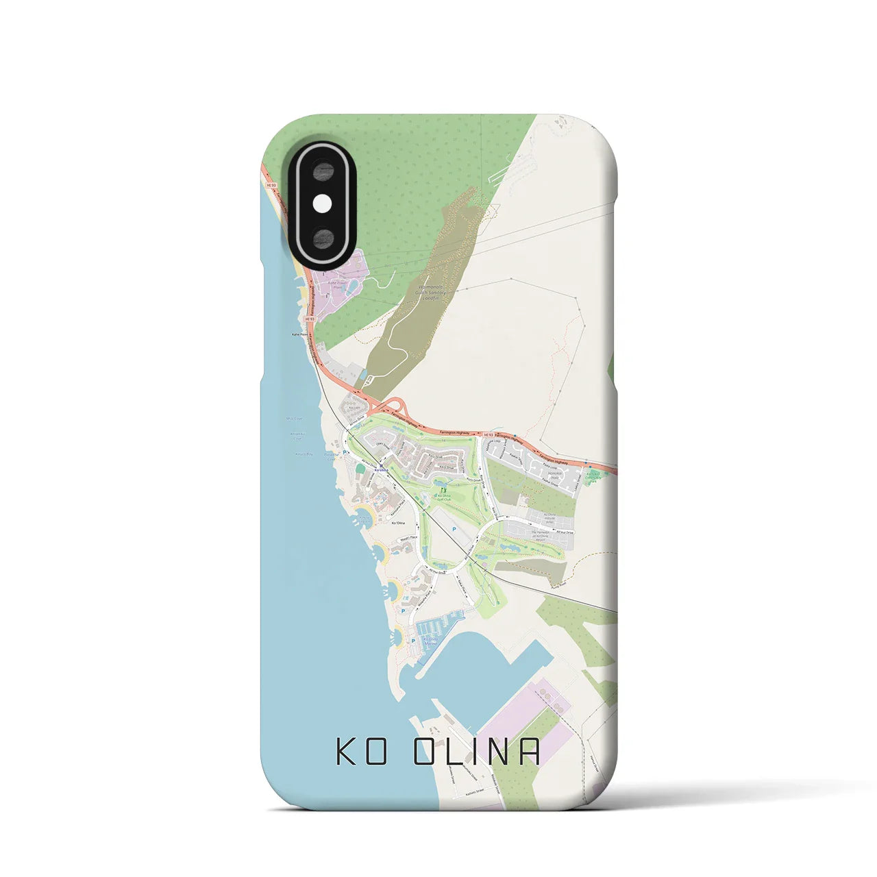 【コオリナ(アメリカ)】地図柄iPhoneケース(バックカバータイプ)