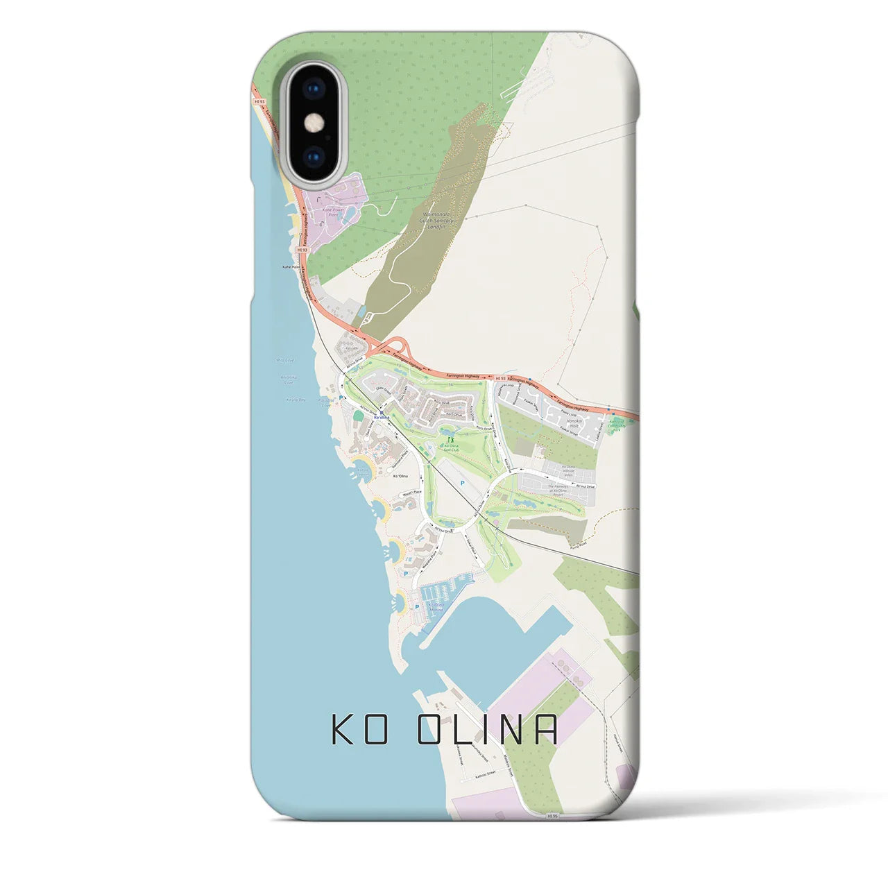 【コオリナ(アメリカ)】地図柄iPhoneケース(バックカバータイプ)