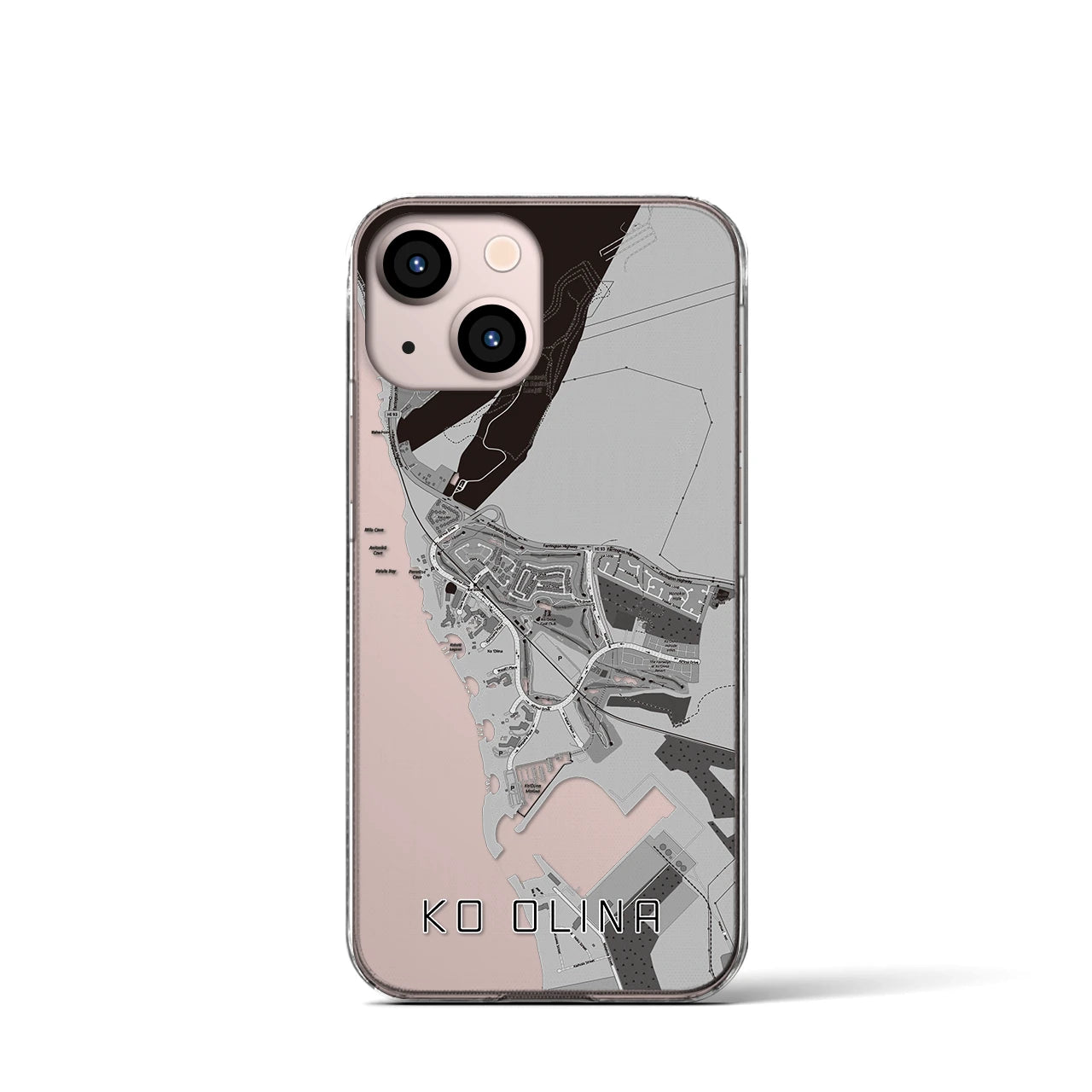 【コオリナ(アメリカ)】地図柄iPhoneケース(クリアタイプ)