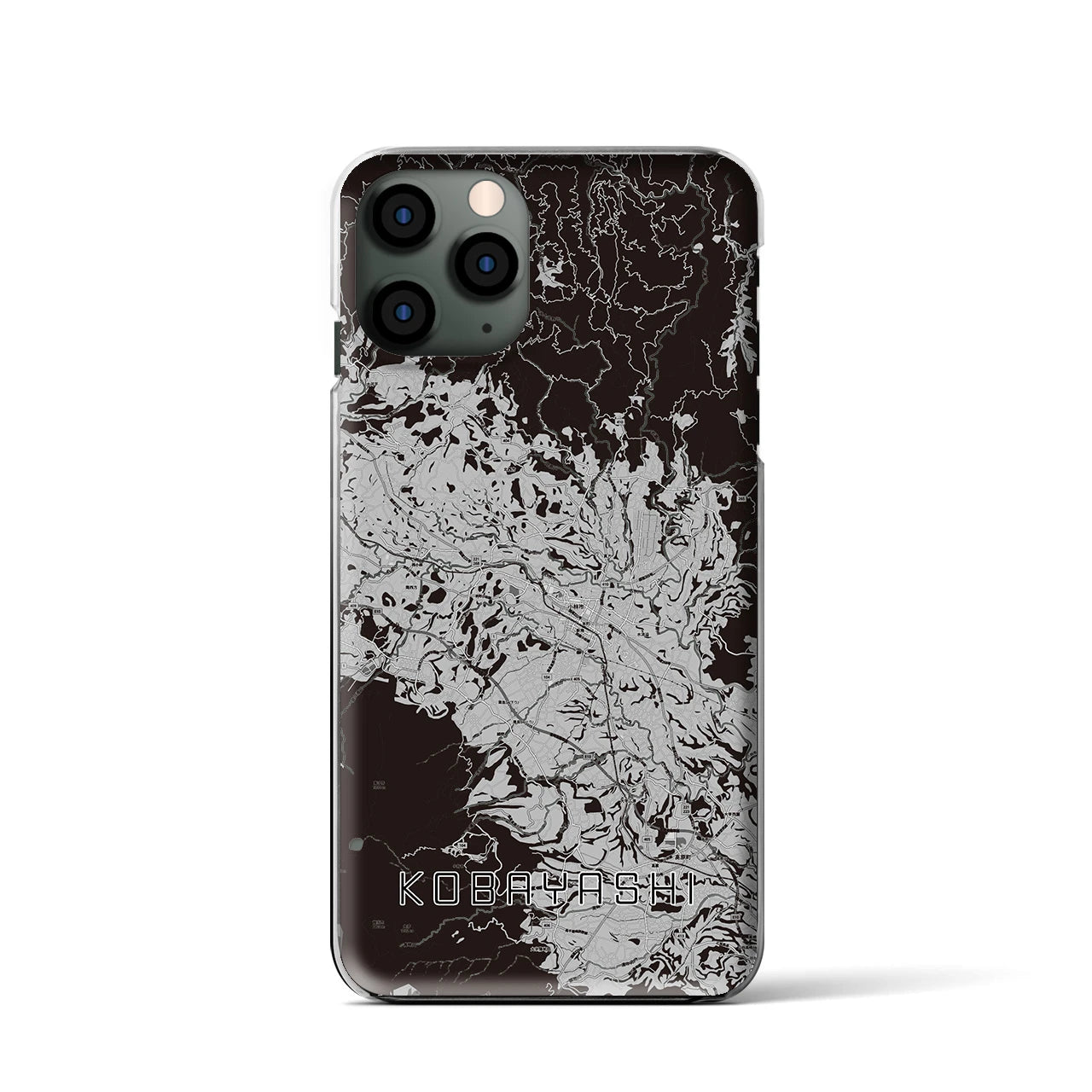 【小林(宮崎県)】地図柄iPhoneケース(クリアタイプ)