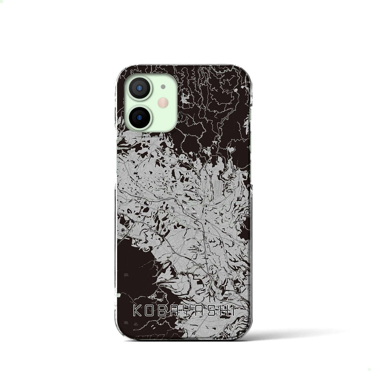 【小林(宮崎県)】地図柄iPhoneケース(クリアタイプ)