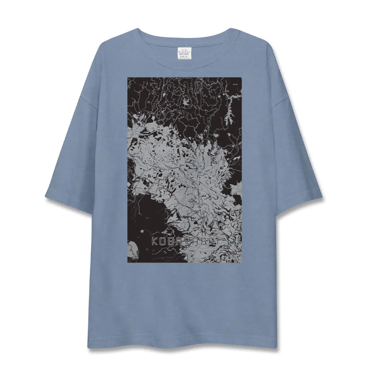 【小林(宮崎県)】地図柄ビッグシルエットTシャツ