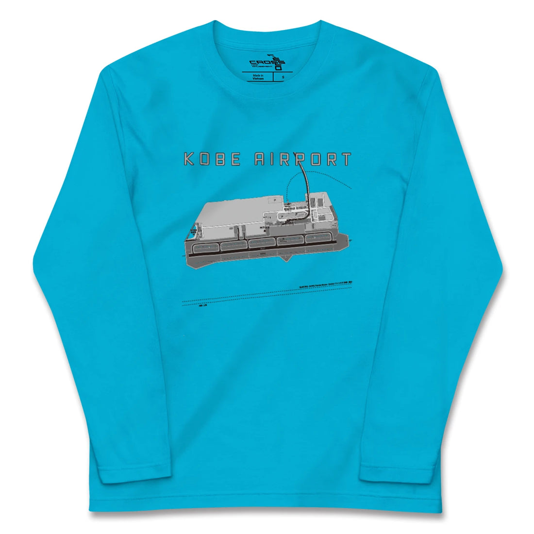 【神戸空港(兵庫県)】地図柄ロングスリーブTシャツ