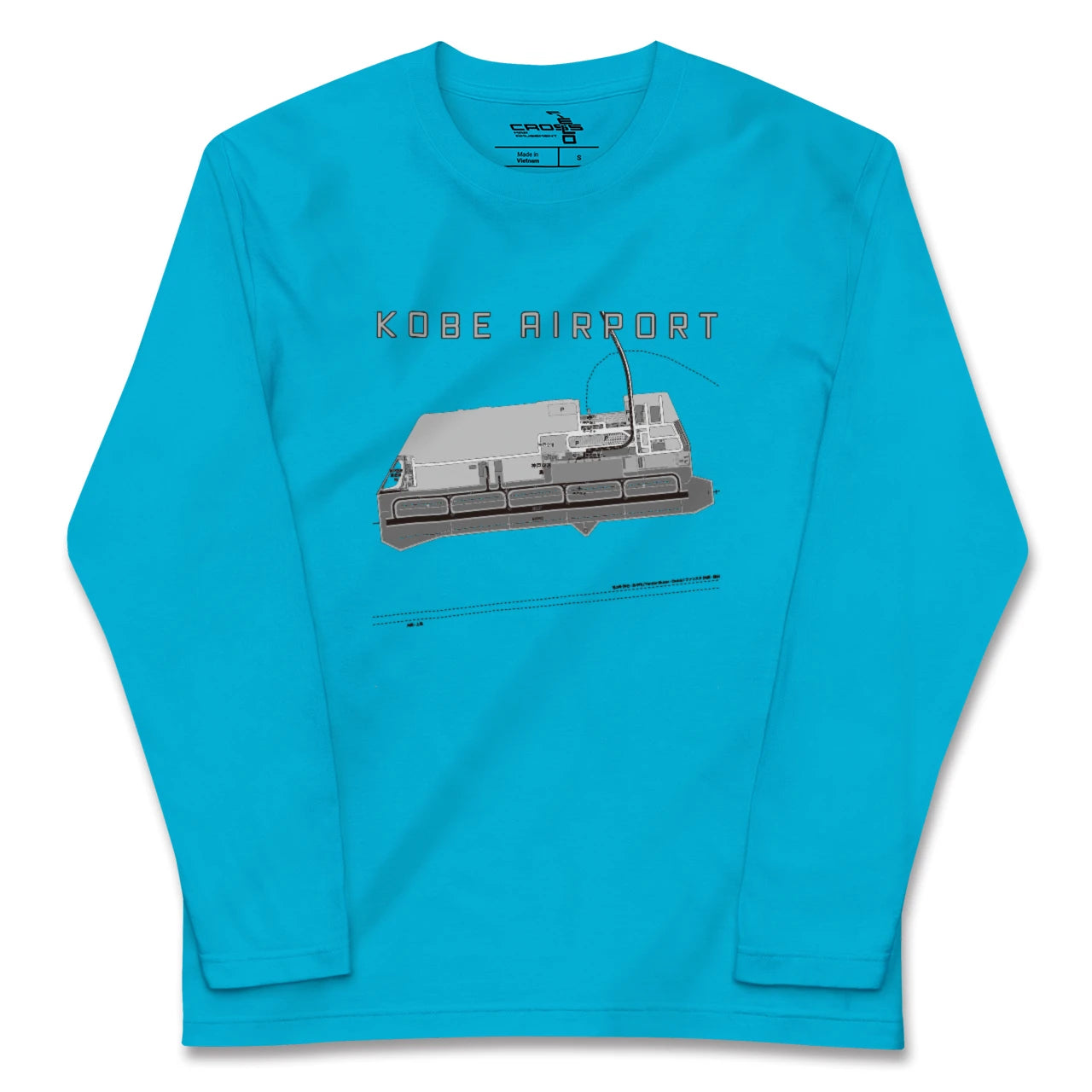 【神戸空港(兵庫県)】地図柄ロングスリーブTシャツ