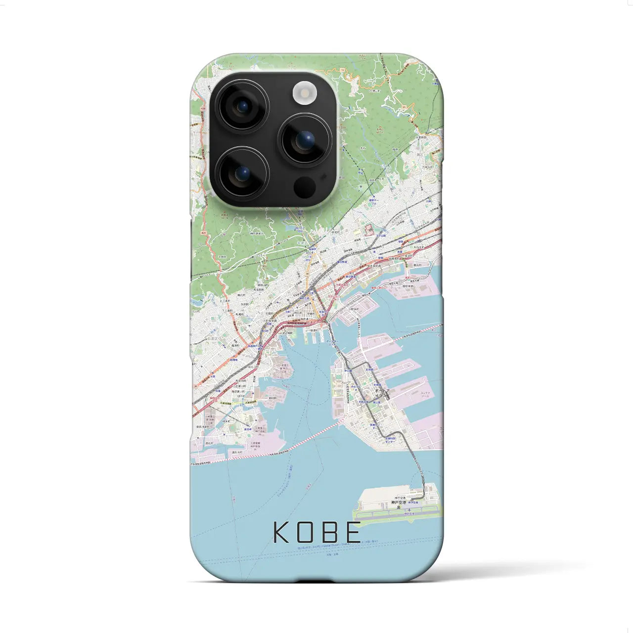 【神戸(兵庫県)】地図柄iPhoneケース(バックカバータイプ)