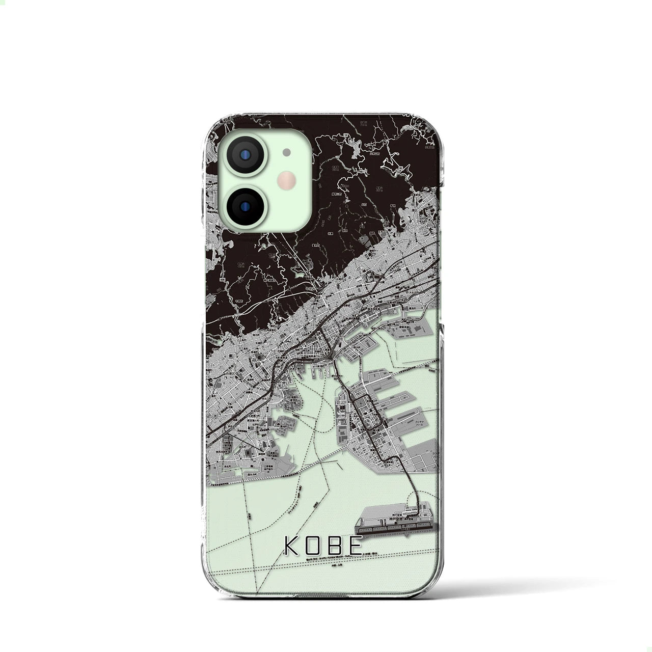 【神戸(兵庫県)】地図柄iPhoneケース(クリアタイプ)