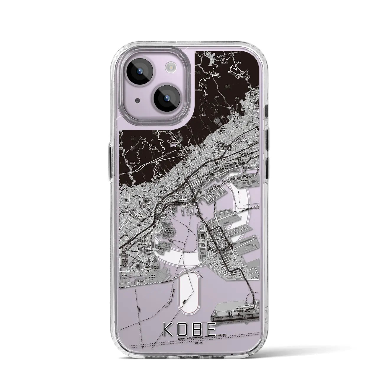 【神戸(兵庫県)】地図柄iPhoneケース(MagSafeタイプ)