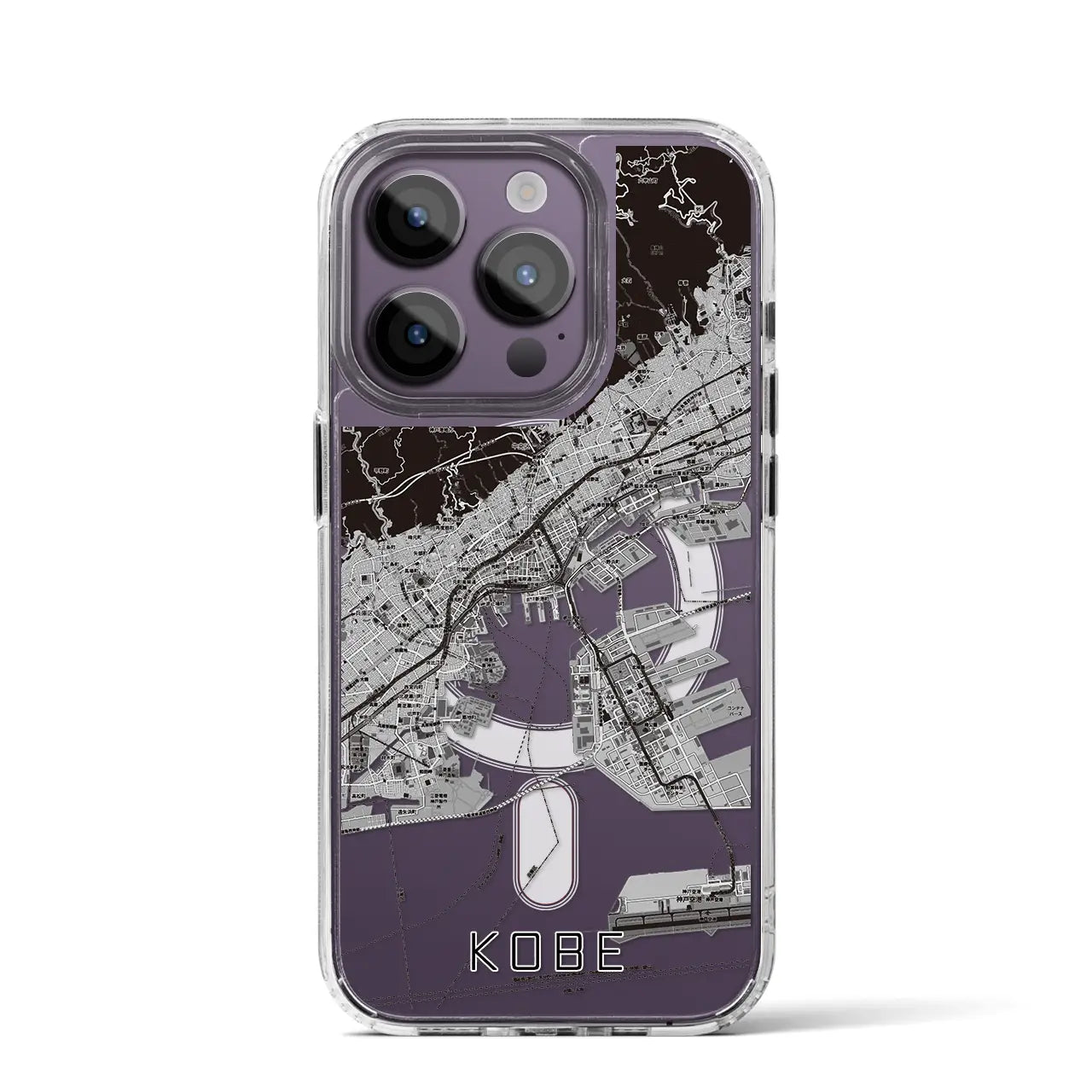 【神戸(兵庫県)】地図柄iPhoneケース(MagSafeタイプ)