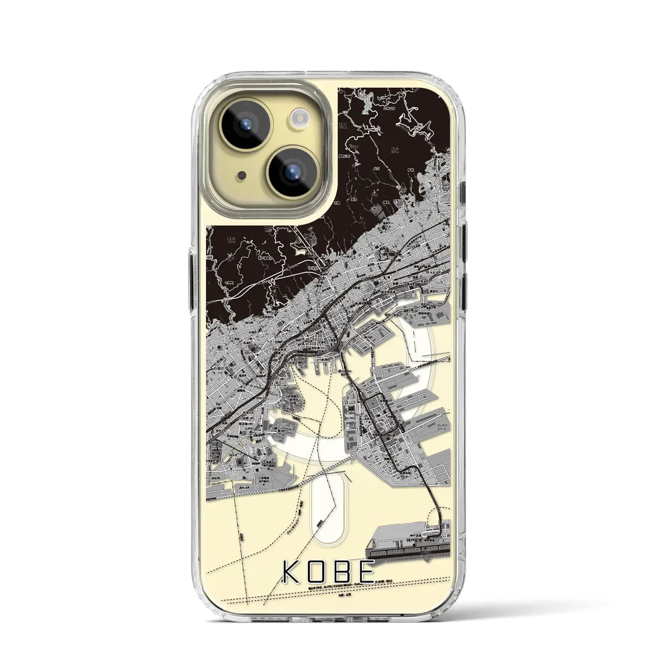 【神戸(兵庫県)】地図柄iPhoneケース(MagSafeタイプ)