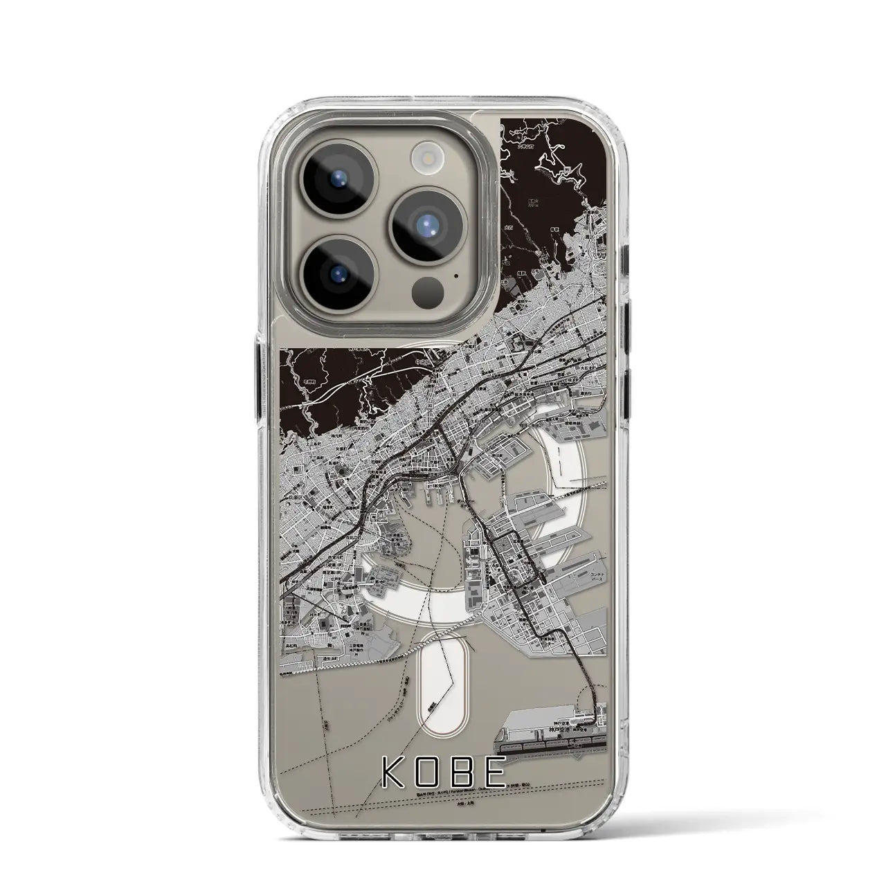 【神戸(兵庫県)】地図柄iPhoneケース(MagSafeタイプ)