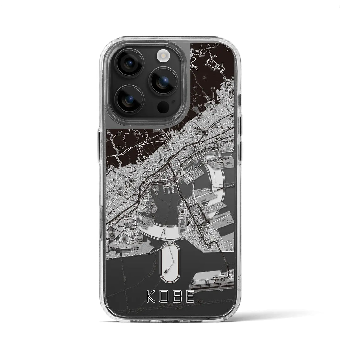 【神戸(兵庫県)】地図柄iPhoneケース(MagSafeタイプ)