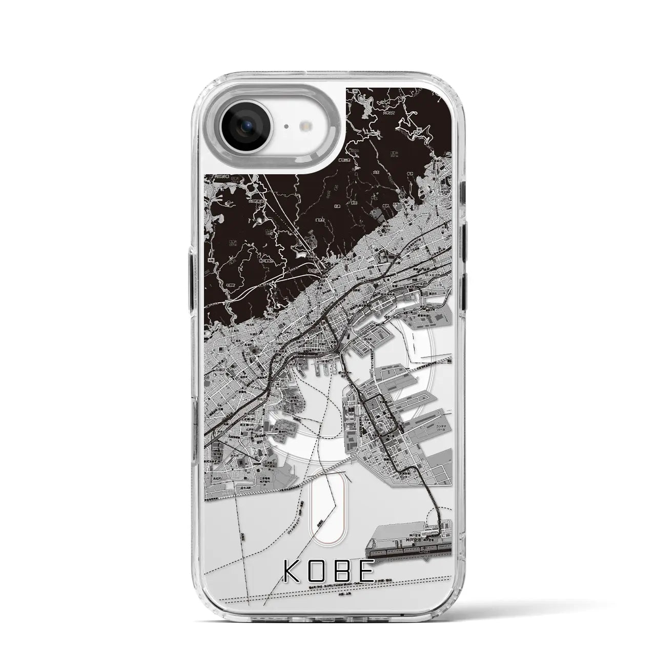 【神戸(兵庫県)】地図柄iPhoneケース(MagSafeタイプ)