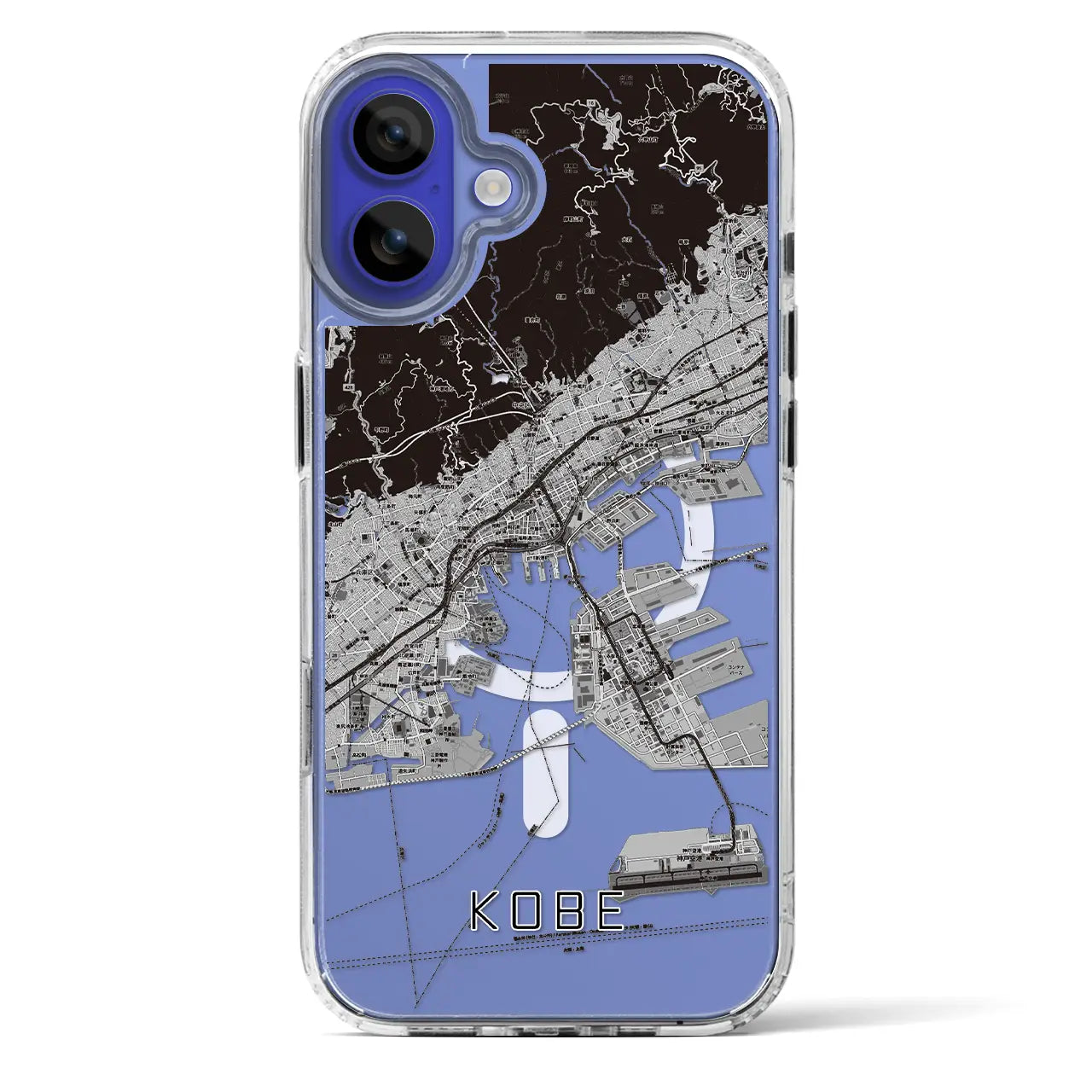 【神戸(兵庫県)】地図柄iPhoneケース(MagSafeタイプ)